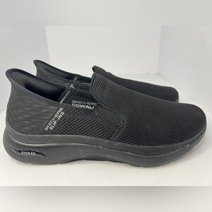 Mens Skechers Go Walk Slip Ins Hands Free Arch Fit Black Size 13